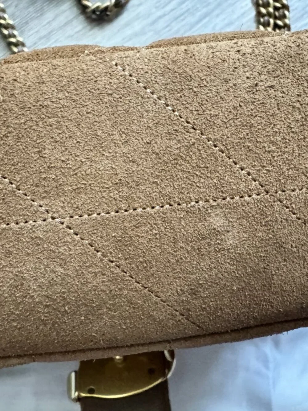 Coach quilted tabby 26 in suede cedar